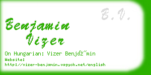 benjamin vizer business card